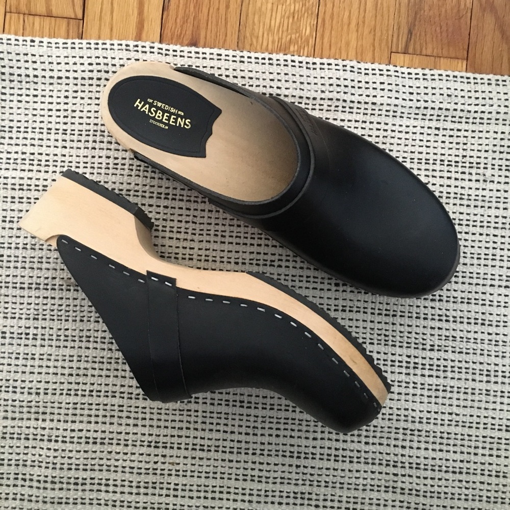 Swedish Hasbeen Women’s Husband Sandal Clog, EU 40